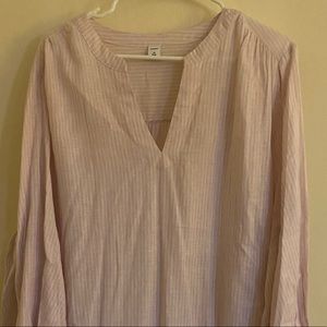 Old Navy V Neck Blouse - Long Sleeve